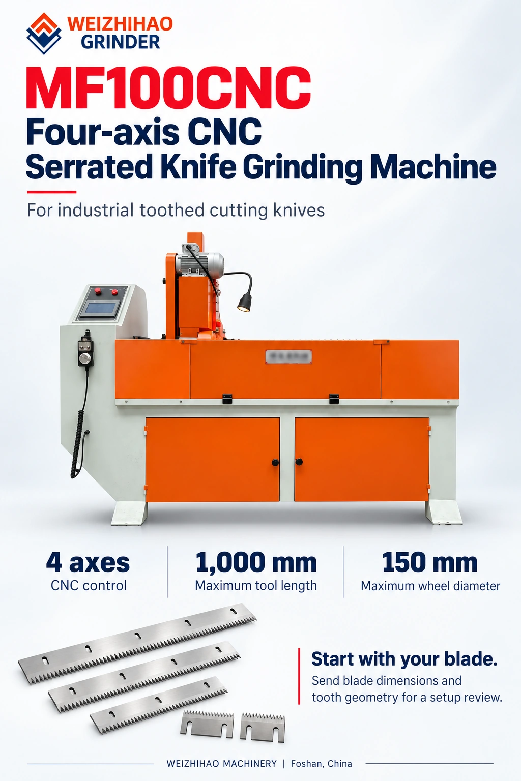 MF100CNC overview detail sheet
