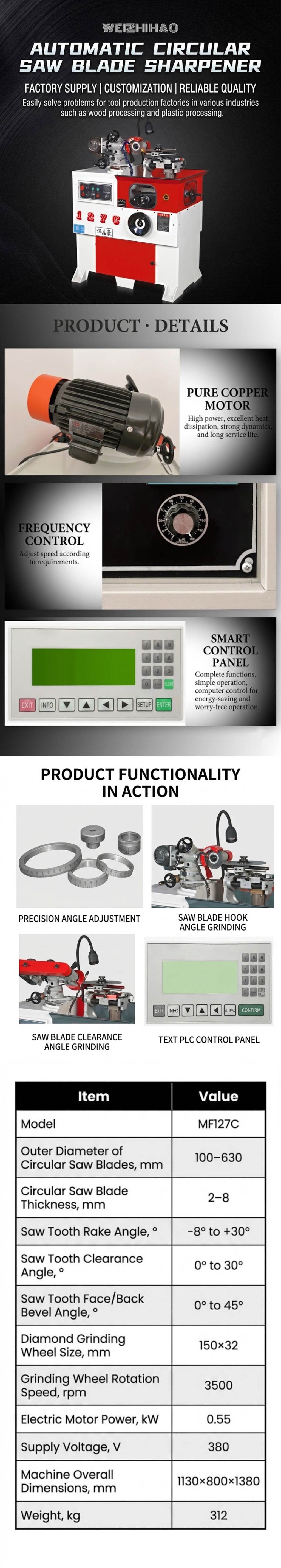 127C weizhihaomachinerycom Round saw auto grinder