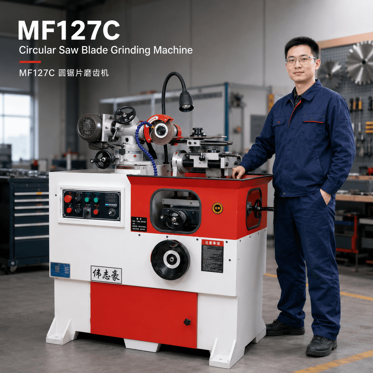MF127C woodworking machinery product poster