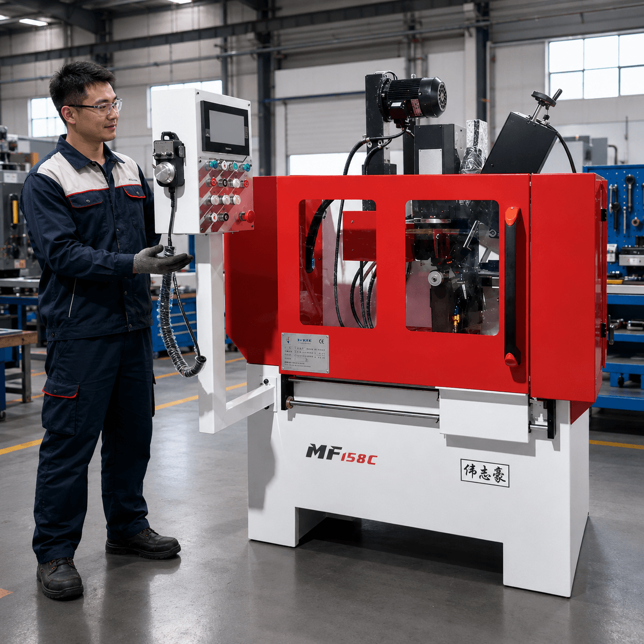 MF158C woodworking machinery product poster