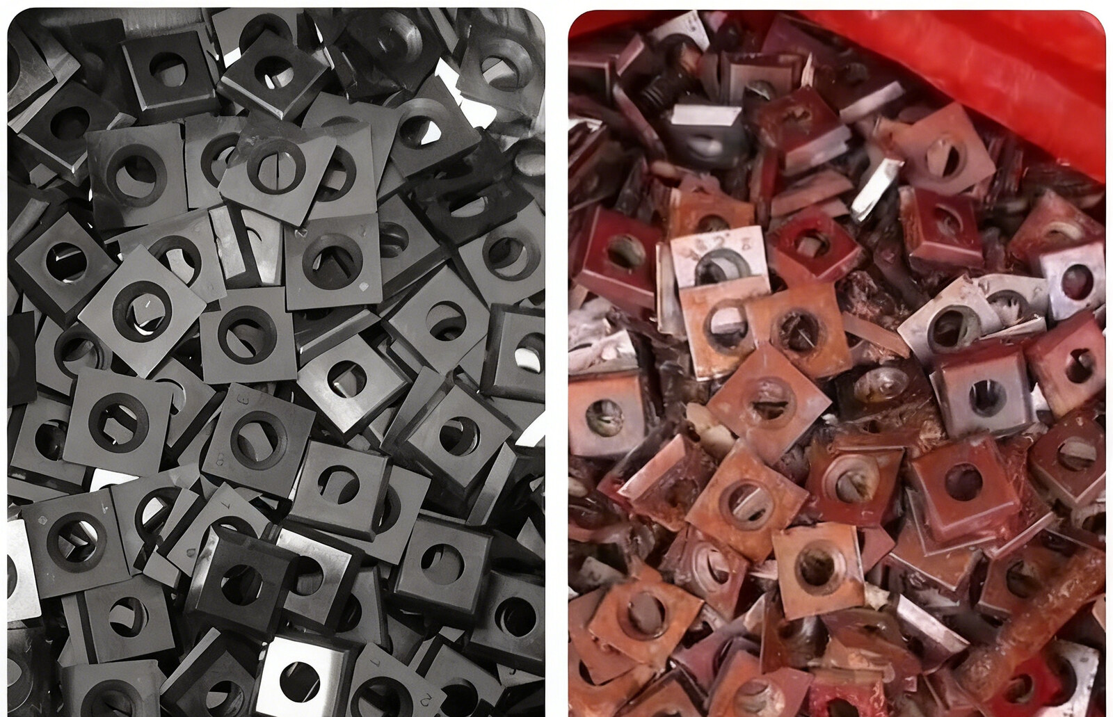 bladebeforeaftergrindingcleancropjpg weizhihaomachinerycom Before and after grinding result for industrial sharpening machine blades
