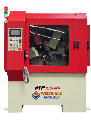 MF158CNC Weizhihao circular saw blade sharpening machine MF158CNC circular saw blade sharpening machine with Weizhihao logo, front view