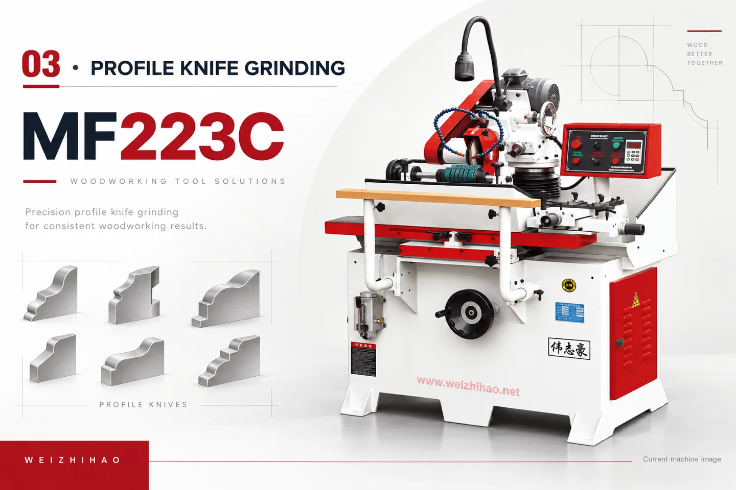 MF223C profile knife grinder design preview